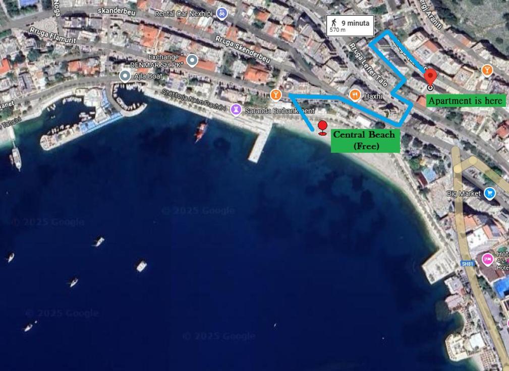 Rose Sea View Apartment Sarandë Exterior foto